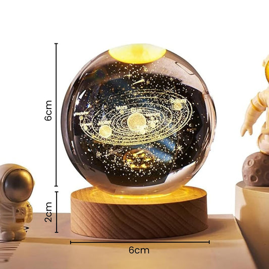 3D Solar Planet Crystal Ball LED Night Lamp