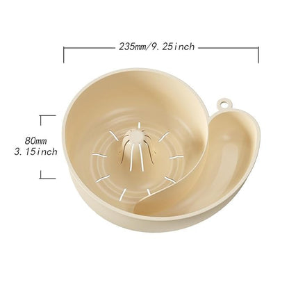 Snail-Shaped Automatic Vegetable & Fruit Washing Basket | 2-in-1 Rotating Wash & Drain Bowl (Water-Powered, Hands-Free)