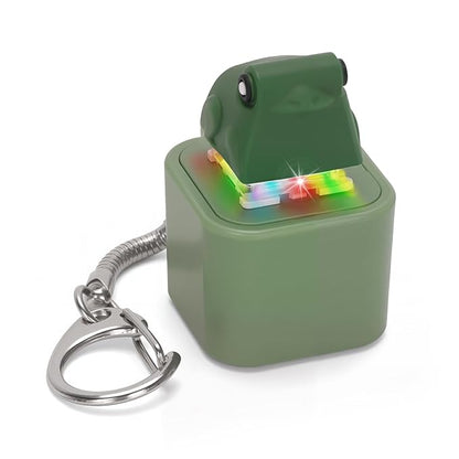 Funny Croaking Frog Clicker Keychain – Rechargeable Fidget Toy with LED Light (Stress Relief)