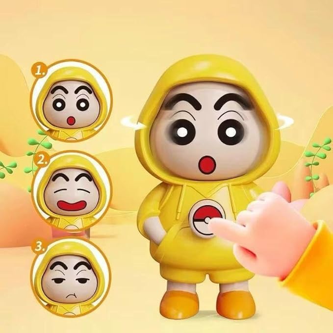 Face-Changing Shinchan Keychain – 3 Expressions Cute Cartoon Figure | Bag, Bike & Car Key Holder | Fun Gift for Kids & Adults