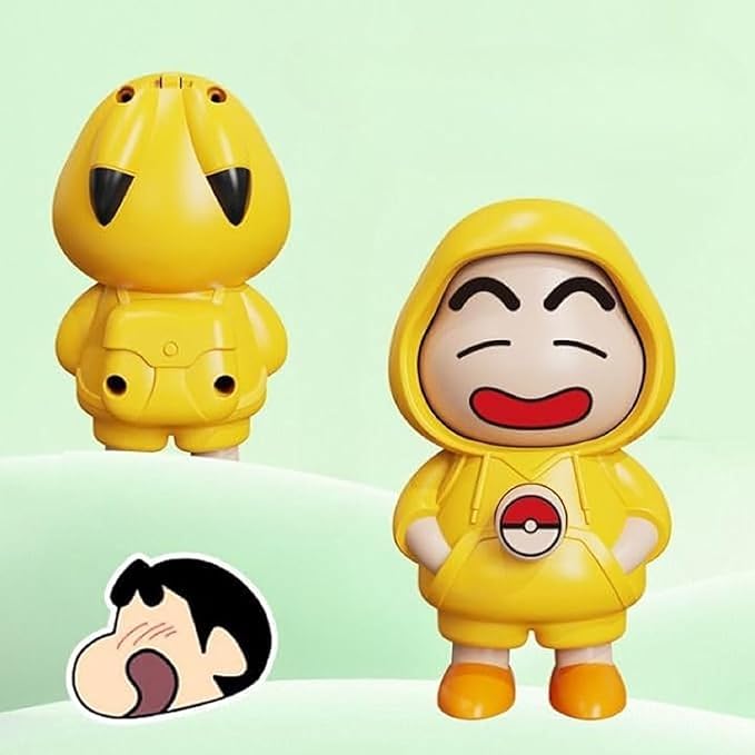 Face-Changing Shinchan Keychain – 3 Expressions Cute Cartoon Figure | Bag, Bike & Car Key Holder | Fun Gift for Kids & Adults