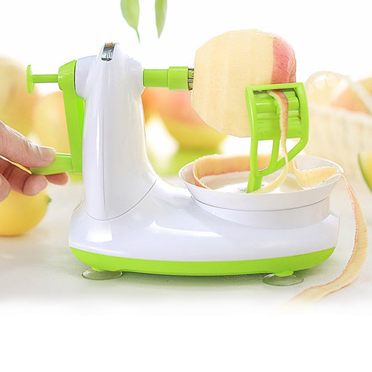 3-in-1 Apple Peeler, Slicer & Corer Machine | Stainless Steel Blades, Suction Base, Fast Fruit & Vegetable Cutter