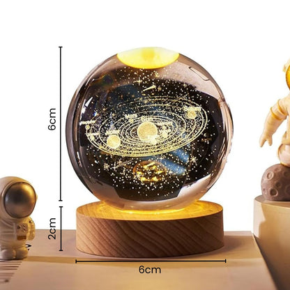 3D Solar Planet Crystal Ball LED Night Lamp