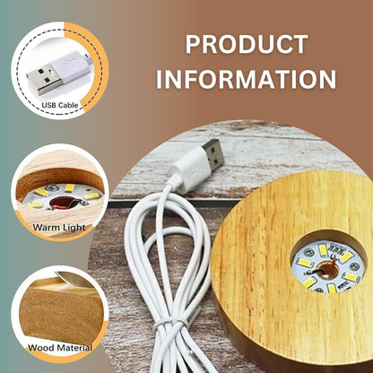 3D Solar Planet Crystal Ball LED Night Lamp